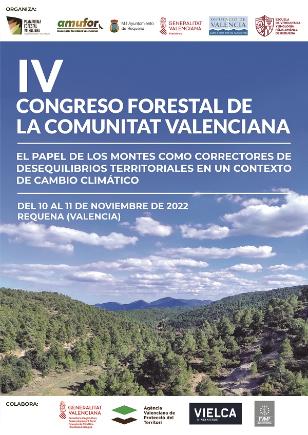 Cartel IV Congreso Forestal Comunitat Valenciana