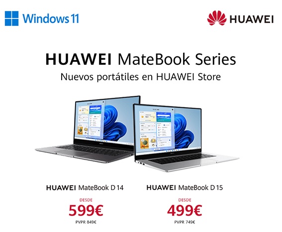 La vuelta al cole con Huawei y sus nuevos portátiles con un 5% dto y un 4% de reembolso extra