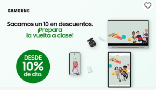 Sacamos un 10 en descuentos con los smartphones, tablets, PC y accesorios de Samsung