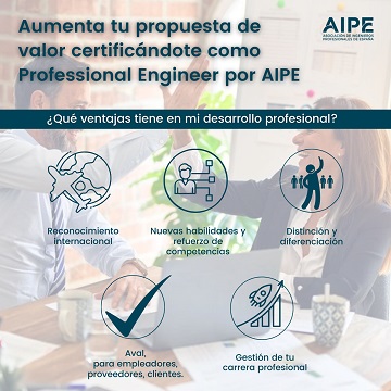 Ser ingeniero certificado PE por AIPE