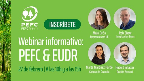 Webinar informativo sobre PEFC y EUDR (Reglamento Europeo contra la Deforestación)