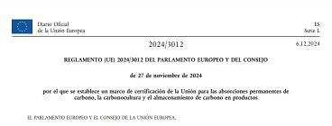 Reglamento Europeo de Certificación de Absorciones de Carbono