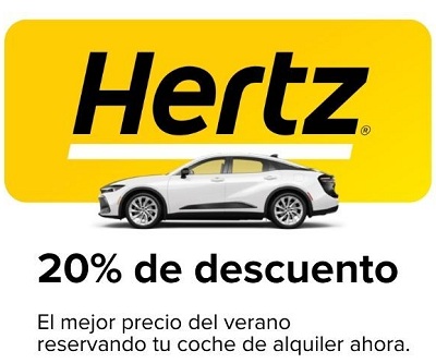 Alquila con Hertz y su 20% de descuento