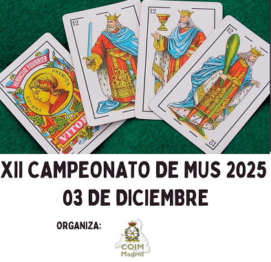 XII Campeonato de Mus del COIM en Madrid