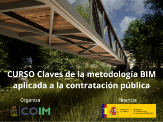 Curso BIM aplicable a la contratación pública, ofrecido por el COIM