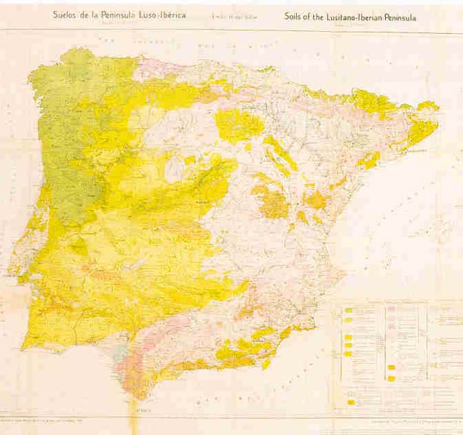 Mapa de la peninsula Ibérica