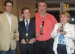 De izquierda a derecha: Pascual Fernández y Carlos del Álamo (campeones) y José de Grado y Koki Mondedeu (subcampeones).