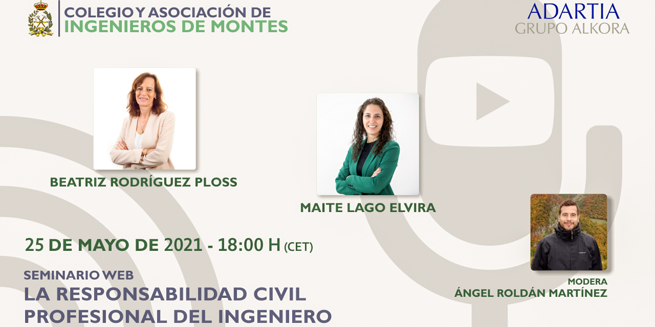 Seminario web "LA RESPONSABILIDAD CIVIL PROFESIONAL DEL INGENIERO"