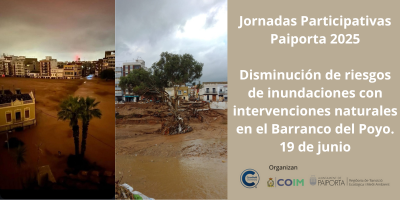 (MOD. ONLINE) Jornadas Participativas Paiporta 2025 | Disminución de riesgos de inundaciones con intervenciones naturales en el Barranco del Poyo. 19 de junio