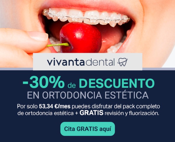 Ortodoncia estética con 30% de descuento en Vivanta