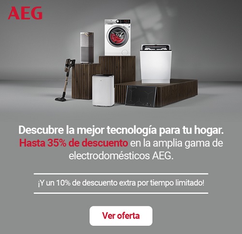 La mejor tecnología para tu hogar con hasta 35% de descuento en la amplia gama de electrodomésticos AEG
