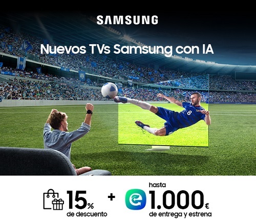Nuevos televisores Samsung con IA y 15% de descuento