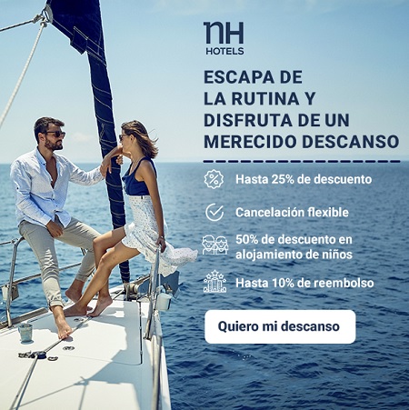 Escapa de la rutina con hasta 25% de descuento en NH hoteles. ¡Y suma tu reembolso extra!