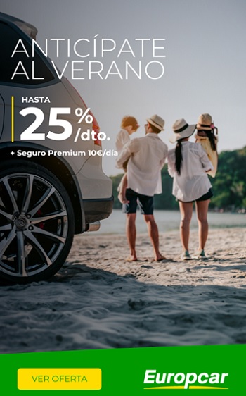 Anticípate al verano con hasta un 25% descuento con Europcar