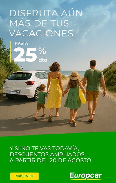 Alquila coche con hasta 25% dto en Europcar