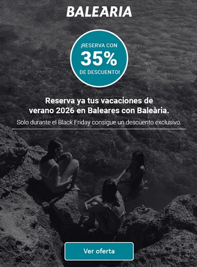 Reserva tu ferry con Baleària y su descuento especial del 35%