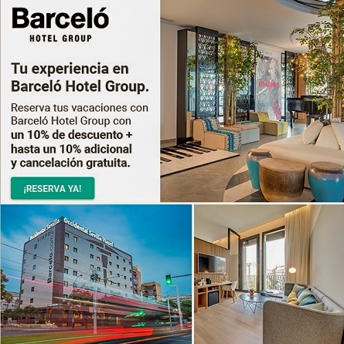 Tus reservas en hoteles Barceló tienen un 20% de descuento