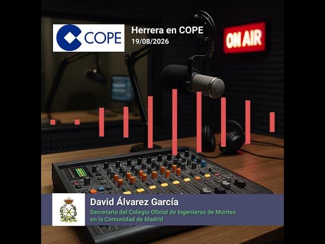 David Álvarez, secretario del COIM Madrid, en Herrera en COPE 19/08/2026